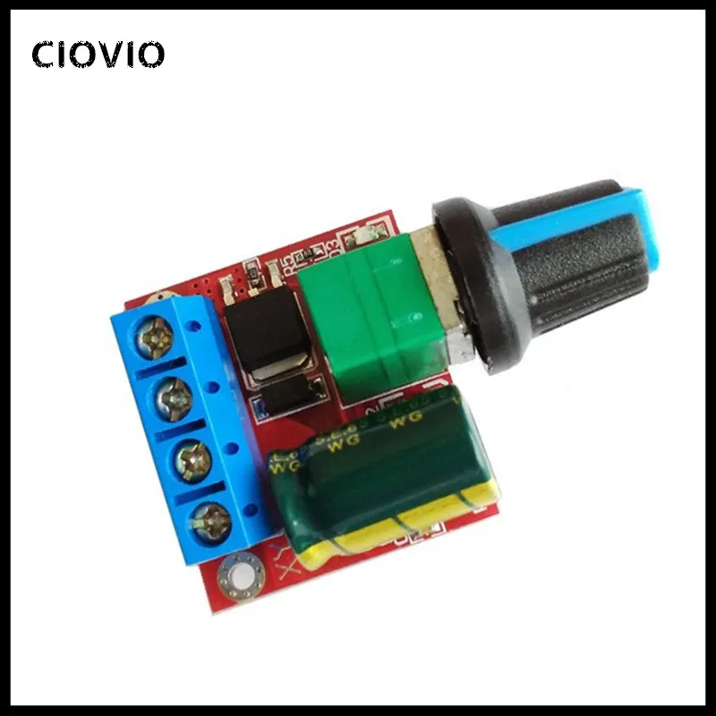 CIOVIO 10 шт. мини DC 4 5 В 35 5А 90 Вт ШИМ контроллер скорости двигателя постоянного тока