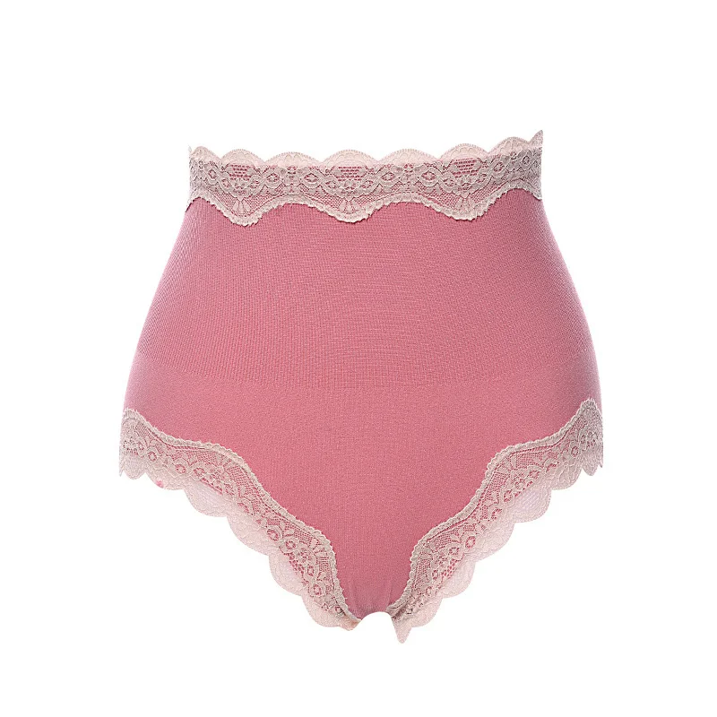1Pcs Women Retro High Waist Underwear Lace Plus Size Body Shaper Briefs Panties Sexy Female Large Seamless Breathable |