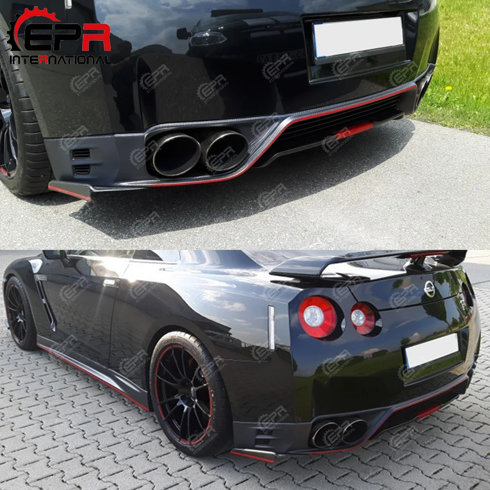 Автомобильный Стайлинг для Nissan R35 GTR 2012 на OEM углеродное волокно задняя губка