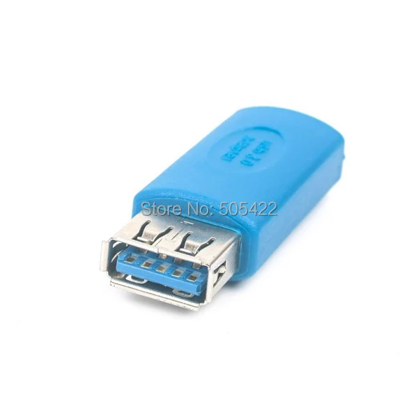 100 шт./лот Стандартный USB 3 0 тип A гнездо к Micro B разъем адаптера конвертер синий |