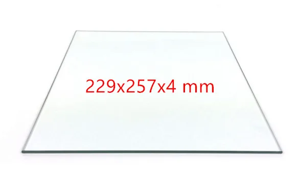 

229*257*4 mm Ultimaker2 UM2 Glass Build Plate Print Table Glass for Heated Bed high Borosilicate glass plate 3D printer parts