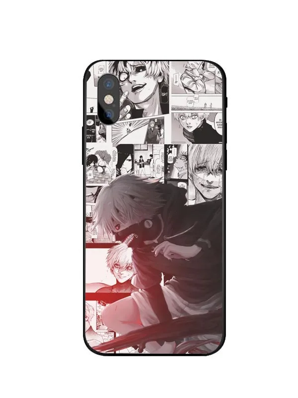 Черный мягкий чехол из ТПУ с японским Аниме Tokyo Ghoul для iPhone 11 Pro MAX 5 5S SE 6 6S Plus 7 8 XS XR
