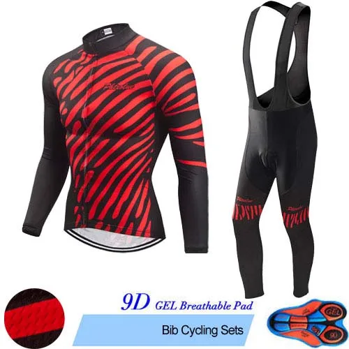 Bib Cycling Set Phtxolue, набор для велоспорта, Мужская одежда для велоспорта, одежда для велоспорта, дышащая, анти-УФ, одежда для велоспорта, с длинным рукавом, наборы для велоспорта - Цвет: Bib Cycling Set