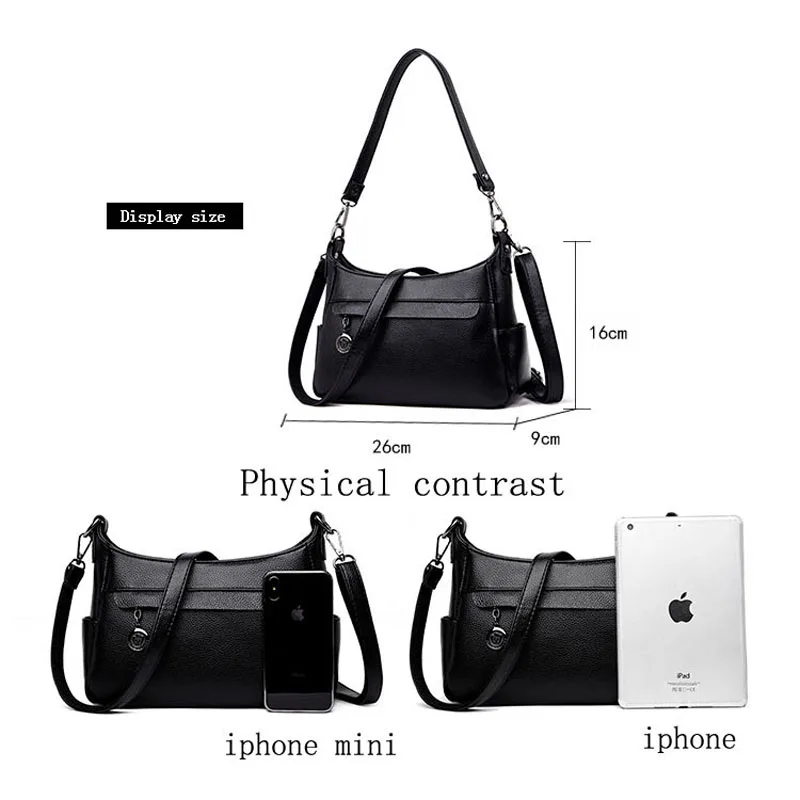 Сумки для женщин 2018 через плечо красные черные кожаные сумки bolsa feminina sac основной