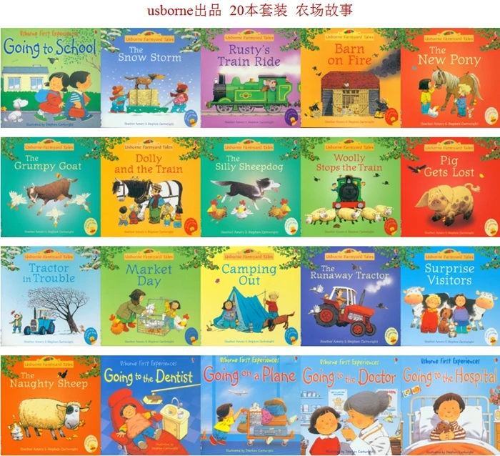 

20 шт./компл. 15x15 см Лучшие книги для картин для детей и малышей, знаменитая история, детская книга на английском языке