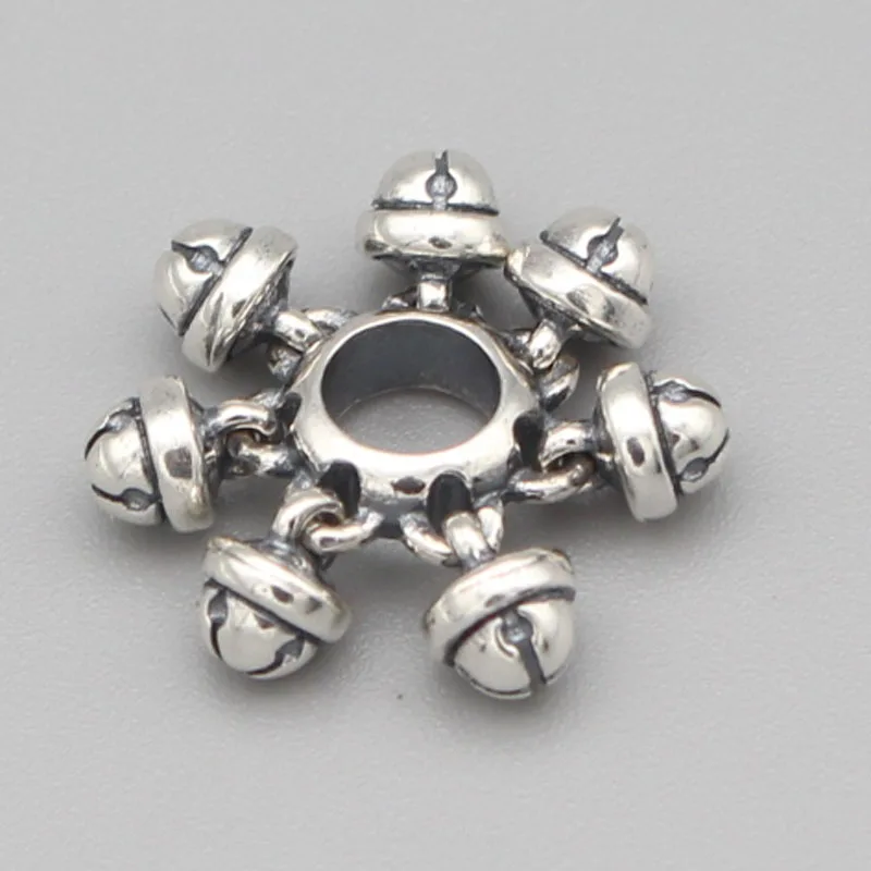 Luna/Lucky Moves/милые сердечки/Бусы колокольчики S925 Серебряные Подвески DIY Изготовление ювелирных изделий Подходит для оригинального браслета и ожерелья с троллем