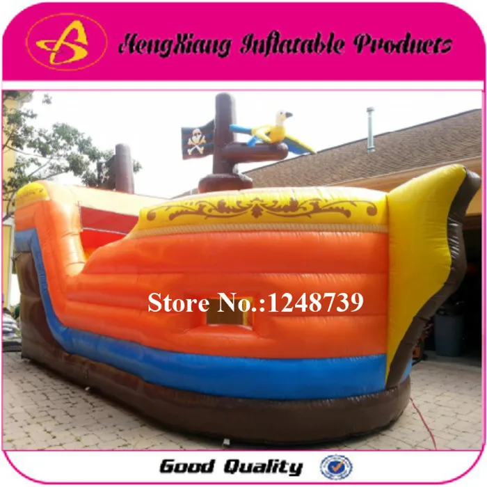 GOOD Quality Nice Price Pirate Ship Bouncy House Inflatable Castle Slide With Blower toys. Bouncing Bed Trampline | Игрушки и хобби