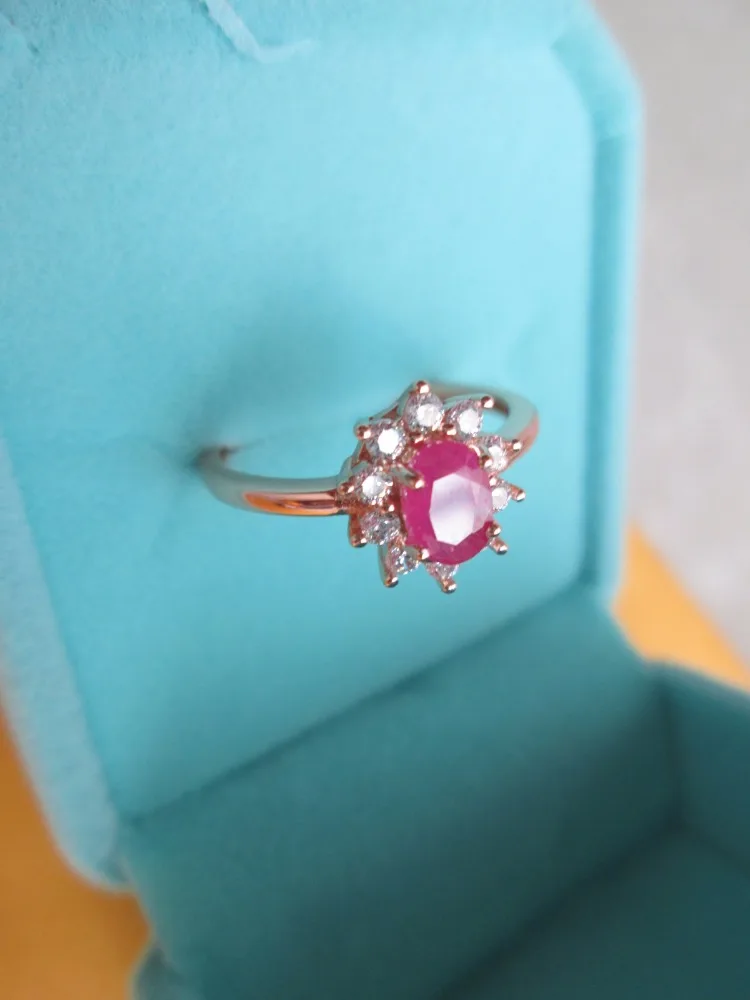 KJJEAXCMY fine jewelry 925 серебро инкрустированное натуральным Рубином кольцо ювелирные изделия