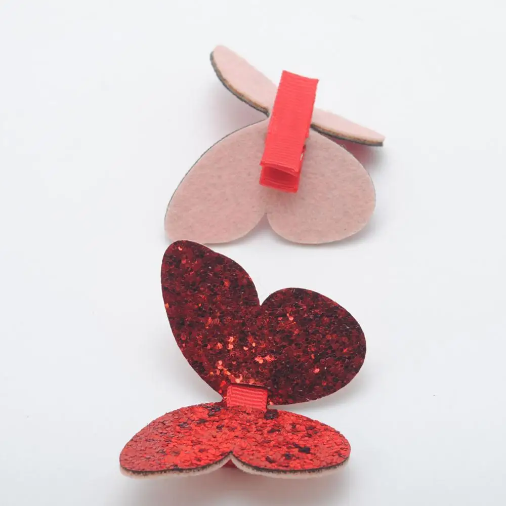 Hairclips Red 2 шт./лот блестящие заколки для волос для девочек новые аксессуары и клипсы для волос модные шпильки Заколки 054 - Цвет: Hairclips Red