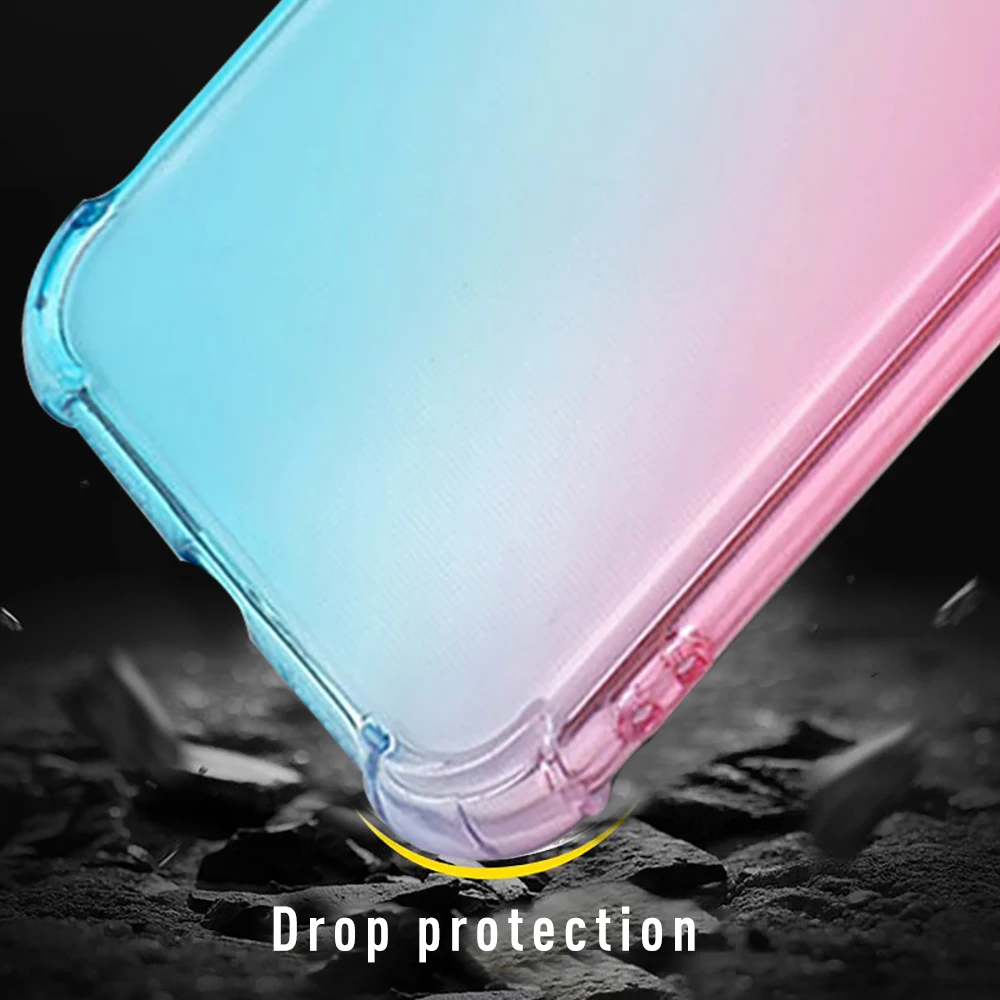 Противоударный мягкий ТПУ чехол для iPhone 7 8 Plus XR XS MAX роскошный каплезащитный
