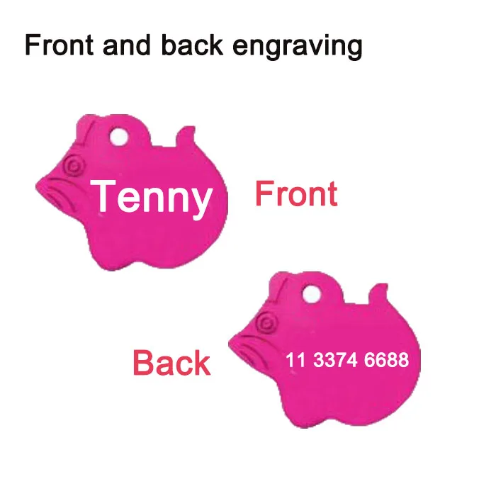 2 шт./лот бесплатный персонализированный текст с гравировкой на бирке для