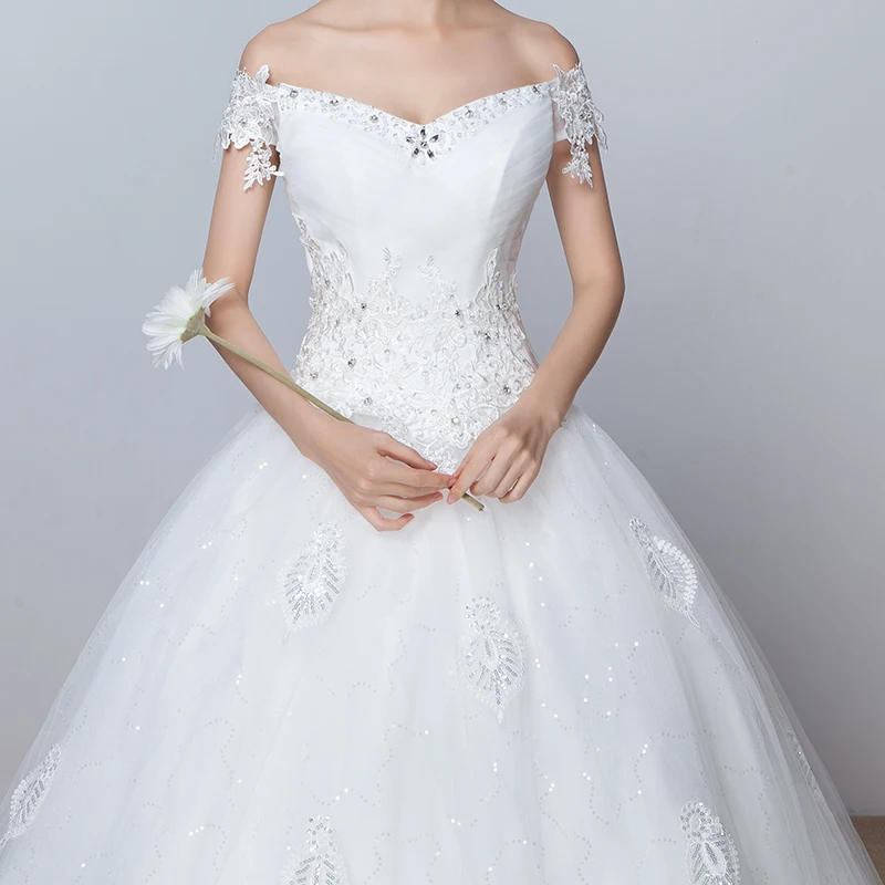 lace vintage real photo wedding dress half sleeve bridal gowm simple strapless turkey 2020 with long tail high quality crystals | Свадьбы и