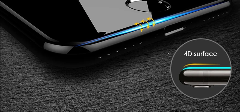 Wangcangli Защитное стекло для iphone 6 4d закаленное защитное стекло для iphone X 8 7 6S plus Защита белый черный красный