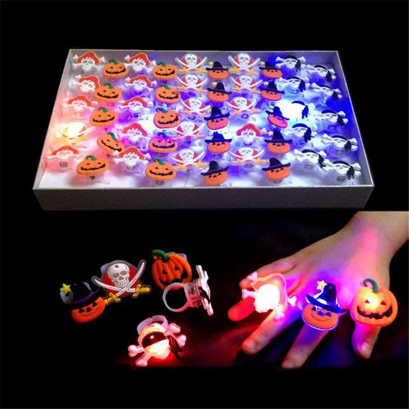 2018 Настоящее светодиодное танцевальное цветное светящееся кольцо для Хэллоуина