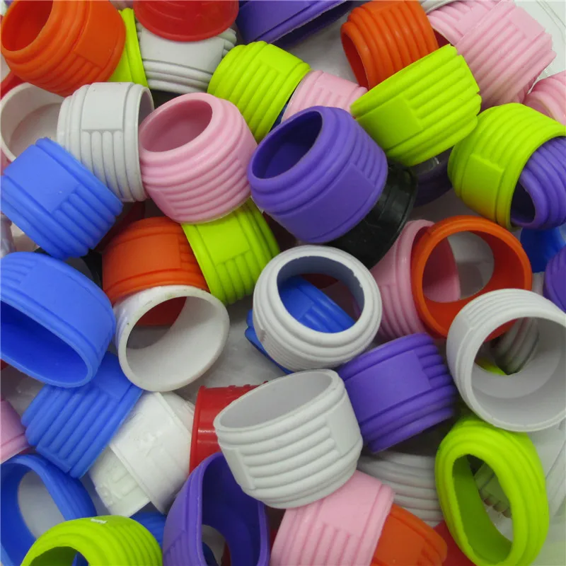 10PCS Random Colors Badminton Racket Overgrip Holder Handle Accessories Equipment Silicone Ring L684-10OLB |