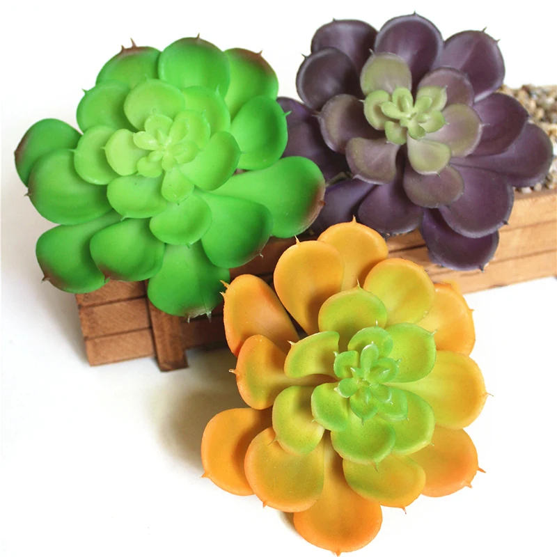 Mini Fake Succulents Plants Aloe Artificial Succulent Landscape Arrangement Stems Flowers Ornaments For Home Garden Decor|fake succulent