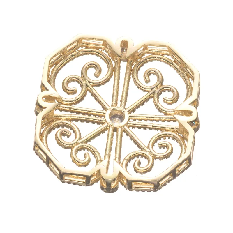 Фианитовые коннекторы филигрань для ожерелий фурнитура украшений | Украшения и