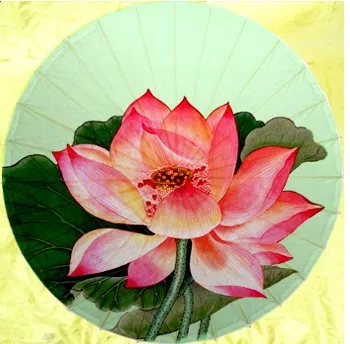 

Бесплатная доставка, диаметр 50 см, цветущий бумажный Зонт с лотосом, Лучжоу, ручная работа, подарок и коллекция, зонт от солнца, промасленный бумажный зонт