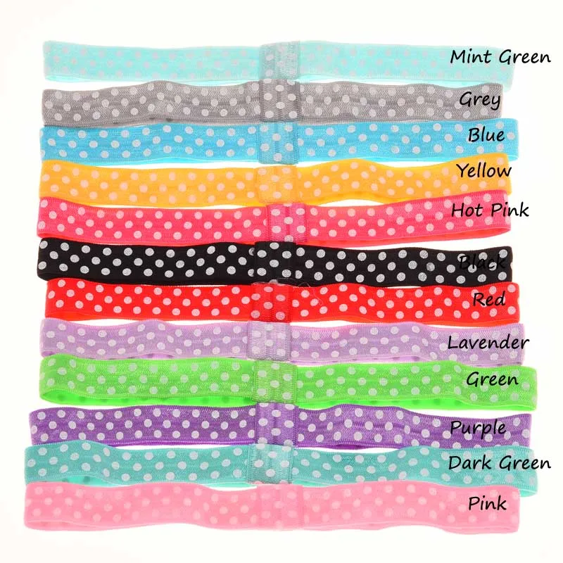 Повязка на голову в горошек 12 шт. повязки для новорожденных эластичная повязка