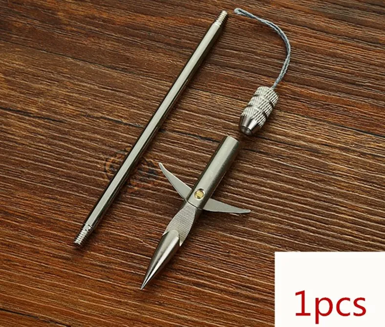 1pcs Горячая Распродажа, для охоты на открытом воздухе, высокое качество, 1 шт., нержавеющая сталь, лук, наконечник стрелы, Рогатка, катапульта, Дротика, Охотничья стрельба, рыба, ручной инструмент - Цвет: 1pcs