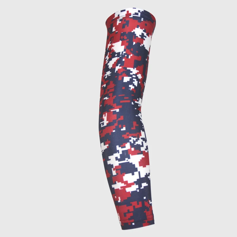 navy red white 2 шт MTB велосипед велосипедные рукава рука грелка УФ-Защита Велоспорт рукава рука грелка для езды Гольф рука рукава - Цвет: navy red white