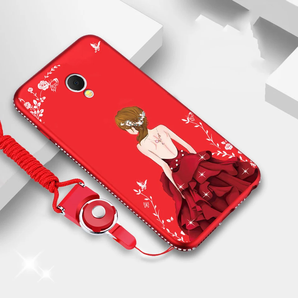 Милый мягкий чехол из ТПУ Блестки с бриллиантами для MeiZu M5 Note M3 M5S M6 iphone X SE 5 5S 6 6s 7 8