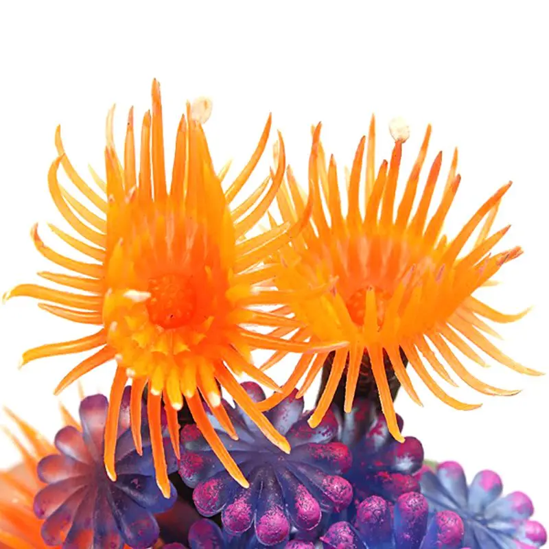 Fish tank Decoration Artificial Coral Aquarium Decorations Plastic Water Grass Underwater plants | Дом и сад