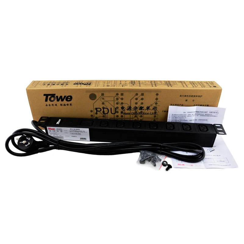 Тау EN16/I805 16A 8 способов IEC320 C13 с SPD PDUs блок распределения питания |