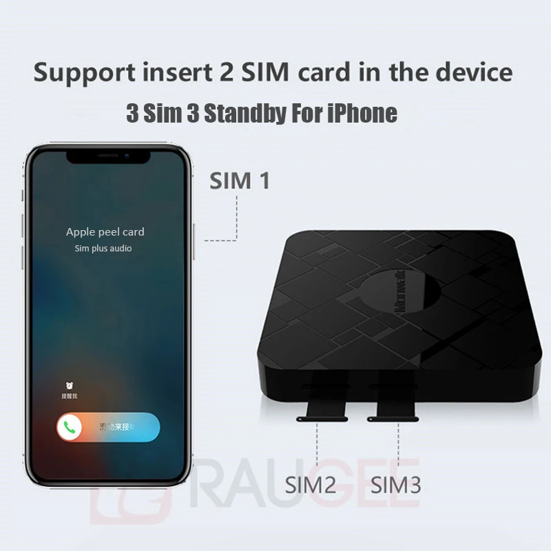 3 Sim в режиме ожидания Simadd активировать онлайн то же время для iPhone 6/7/8/X Plus дома нет