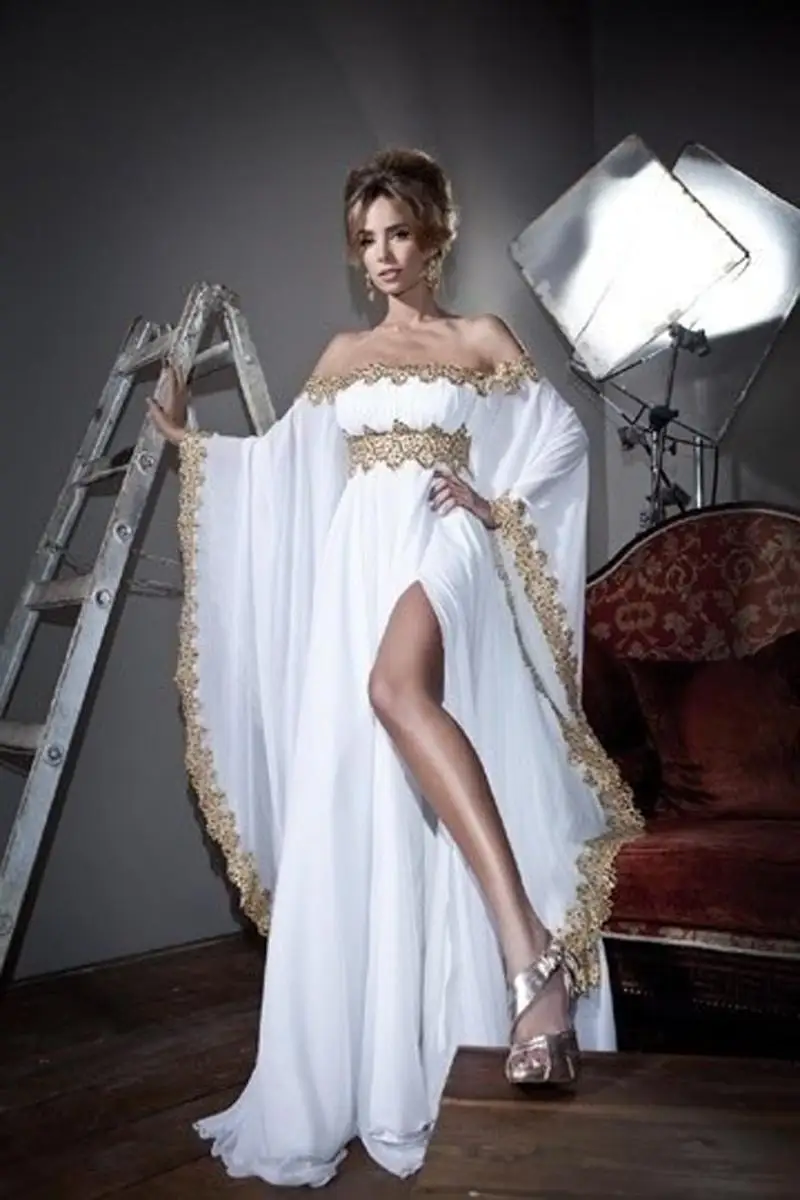 Новая Партия Бато Вечерние Платья Дешевые Пром Jajja Couture Дубайская Золото Кружева