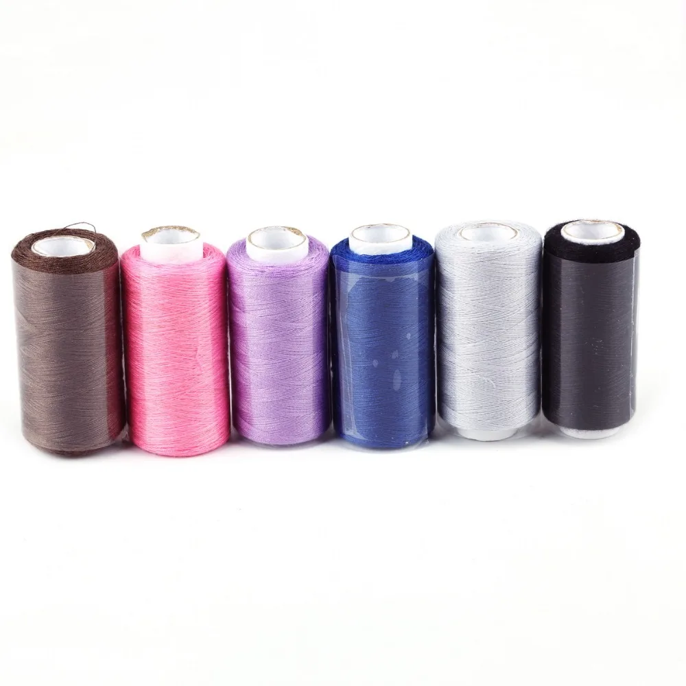 Нитки ручного/машинного шитья 12 цветов в комплекте|Швейные инструменты и