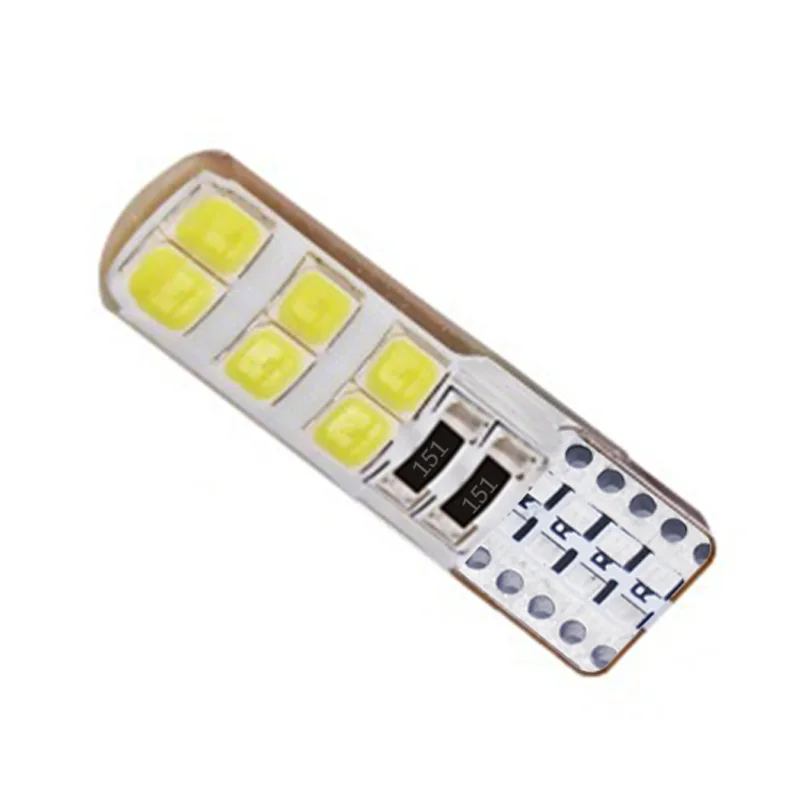 100 шт. Оптовая Продажа T10 Светодиодная автомобильная лампа 12 В lampen 12smd w5w