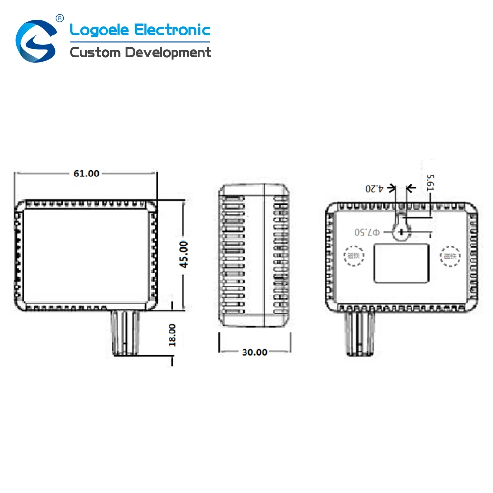 Temperature and humidity sensor Transmitter RS485 4-20mA signal Two-wire system Industrial high precision acquisition module | Электроника