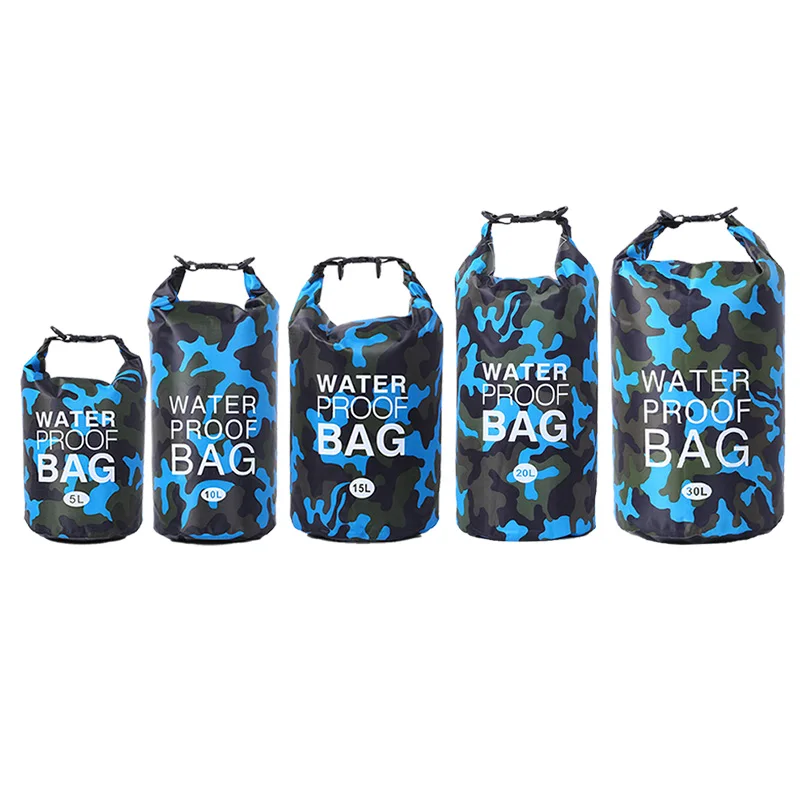 

Outdoor Hiking Bag Camping Canoe Waterproof Bag PVC Material Storage Bag Outdoor Men's Portable Waterproof Upstream Package