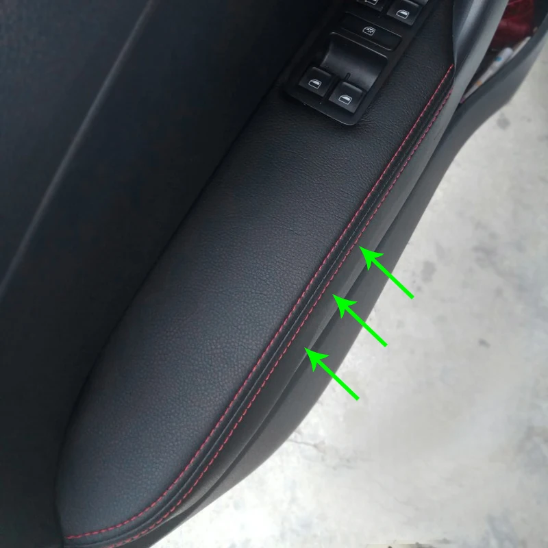 Только хэтчбек для VW Polo 2011 2012 2013 2014 2015 2016 кожаная дверная ручка из микрофибры