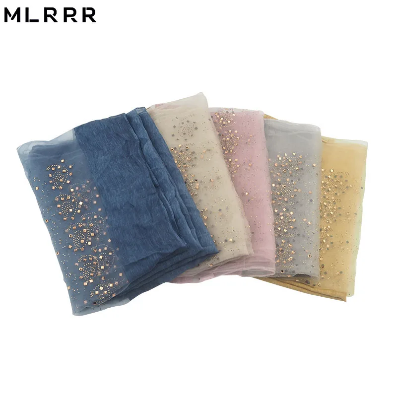 MLRRR Новый горячий сверлильный тонкий секционный высококачественный длинный шарф