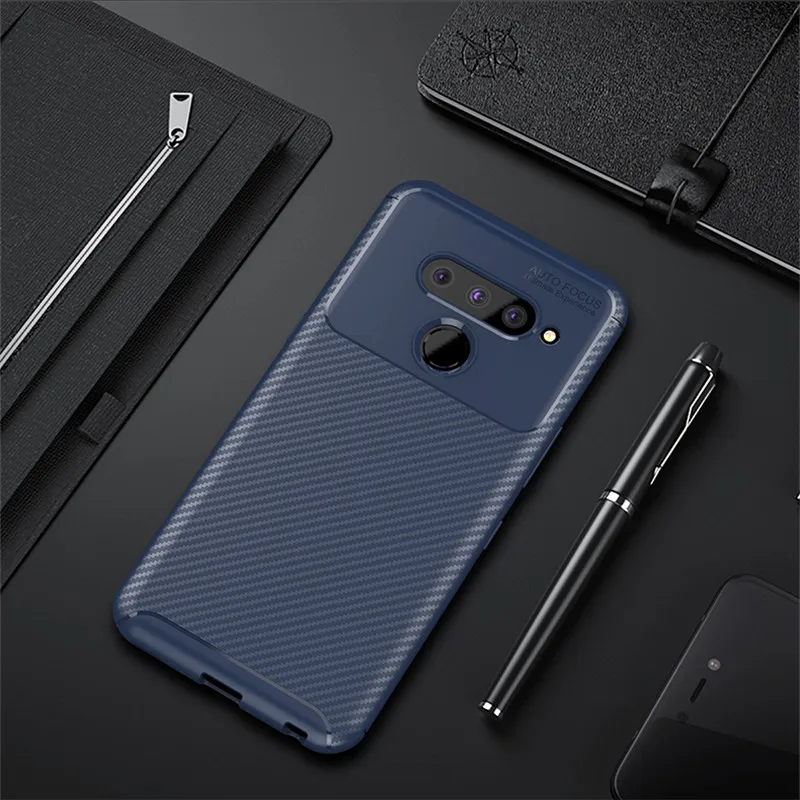 Для LG G8 чехол thinq conque TPU мобильный телефон мягкий углеродный fundas углеродное