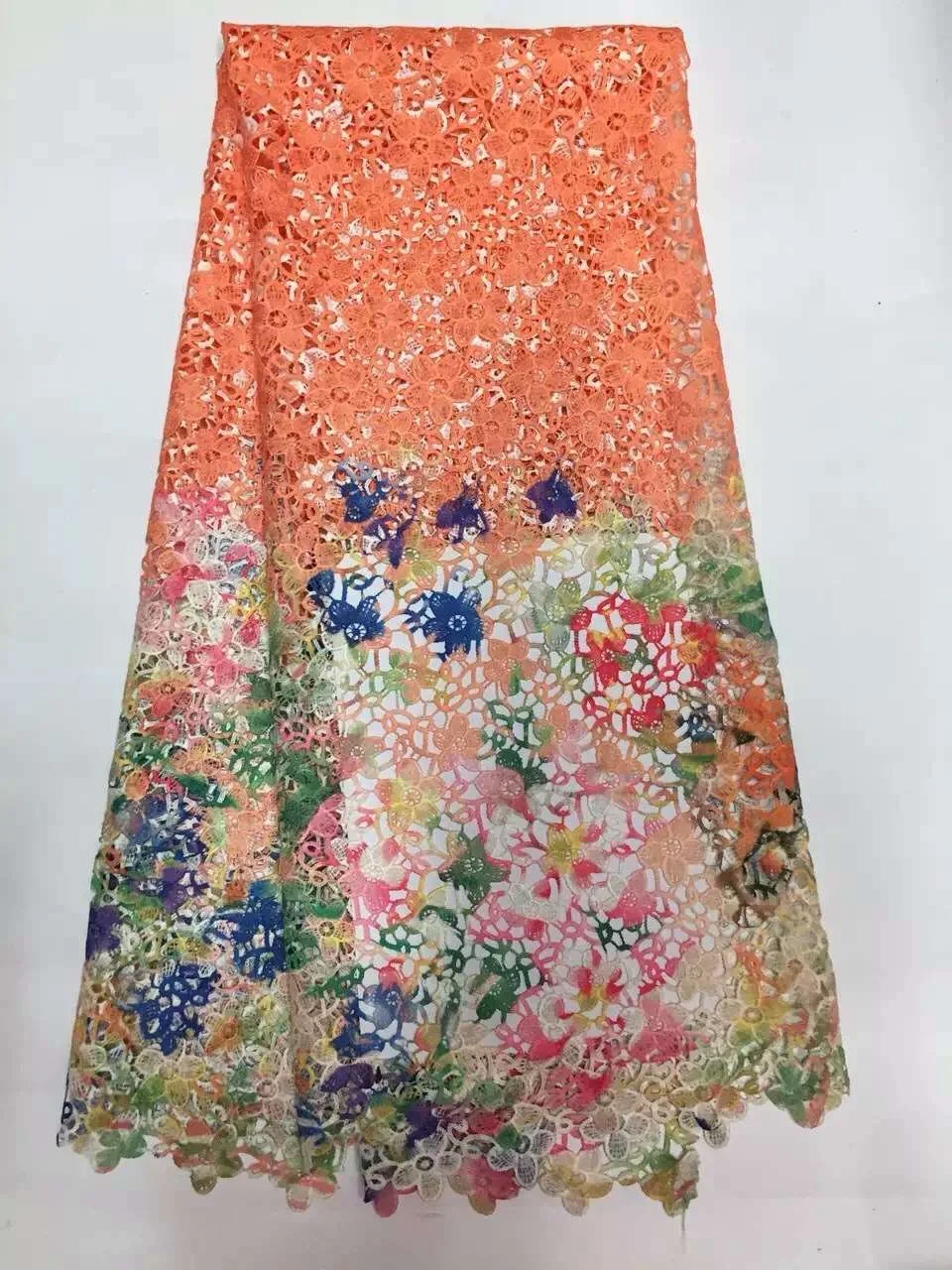 2016 маленькая Сливовая марка Африканский шнур кружевная ткань для шитья