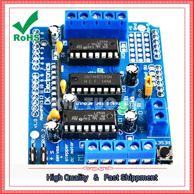 Фото Плата модуля управления двигателем L293D|board module|motor shieldboard motor | (купить)