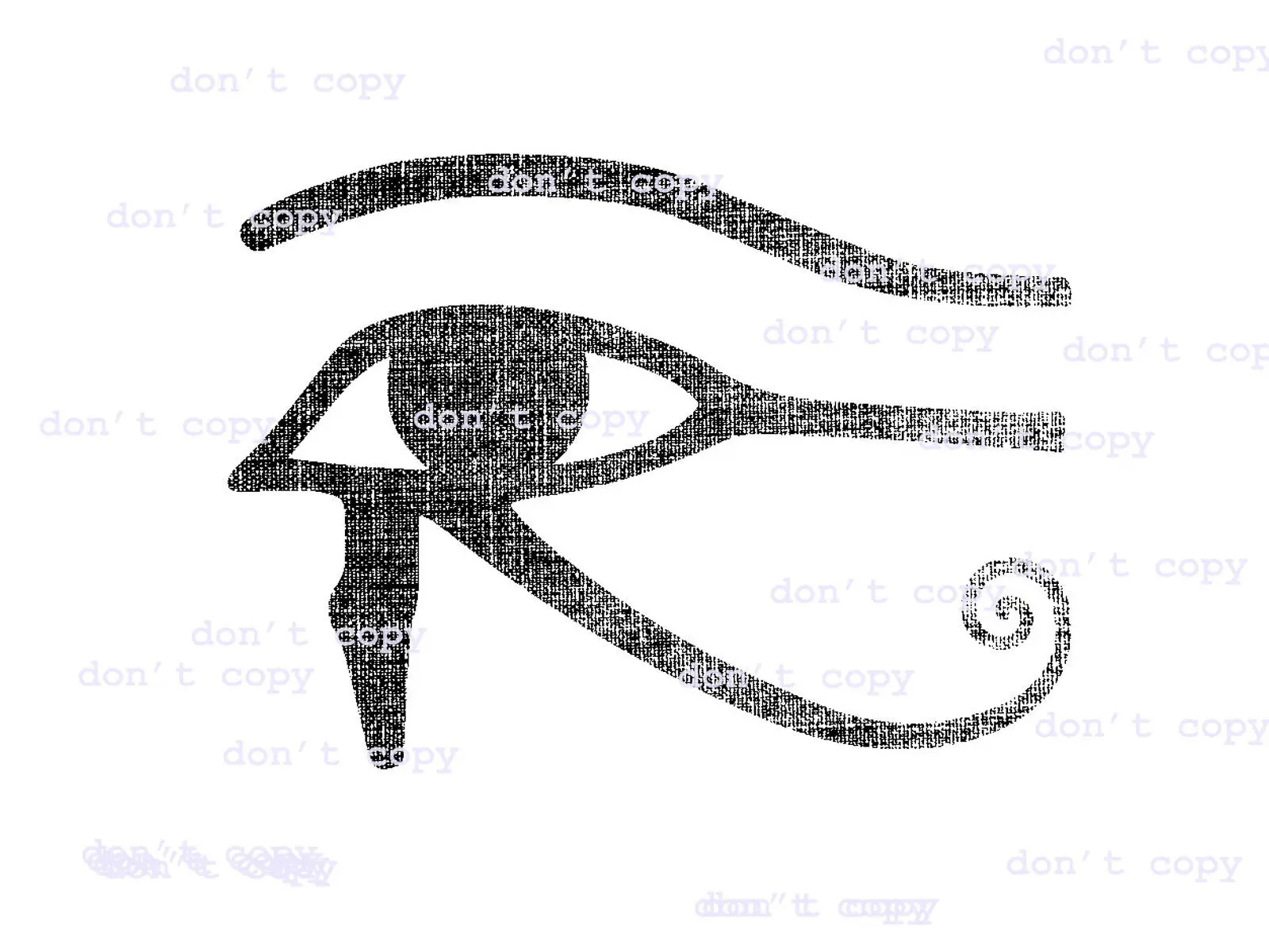 

Ancient Egyp Wadjet Udjat Eye of Ra Horus Front & Back Print Distressed T-shirt for Men Size S-3XL
