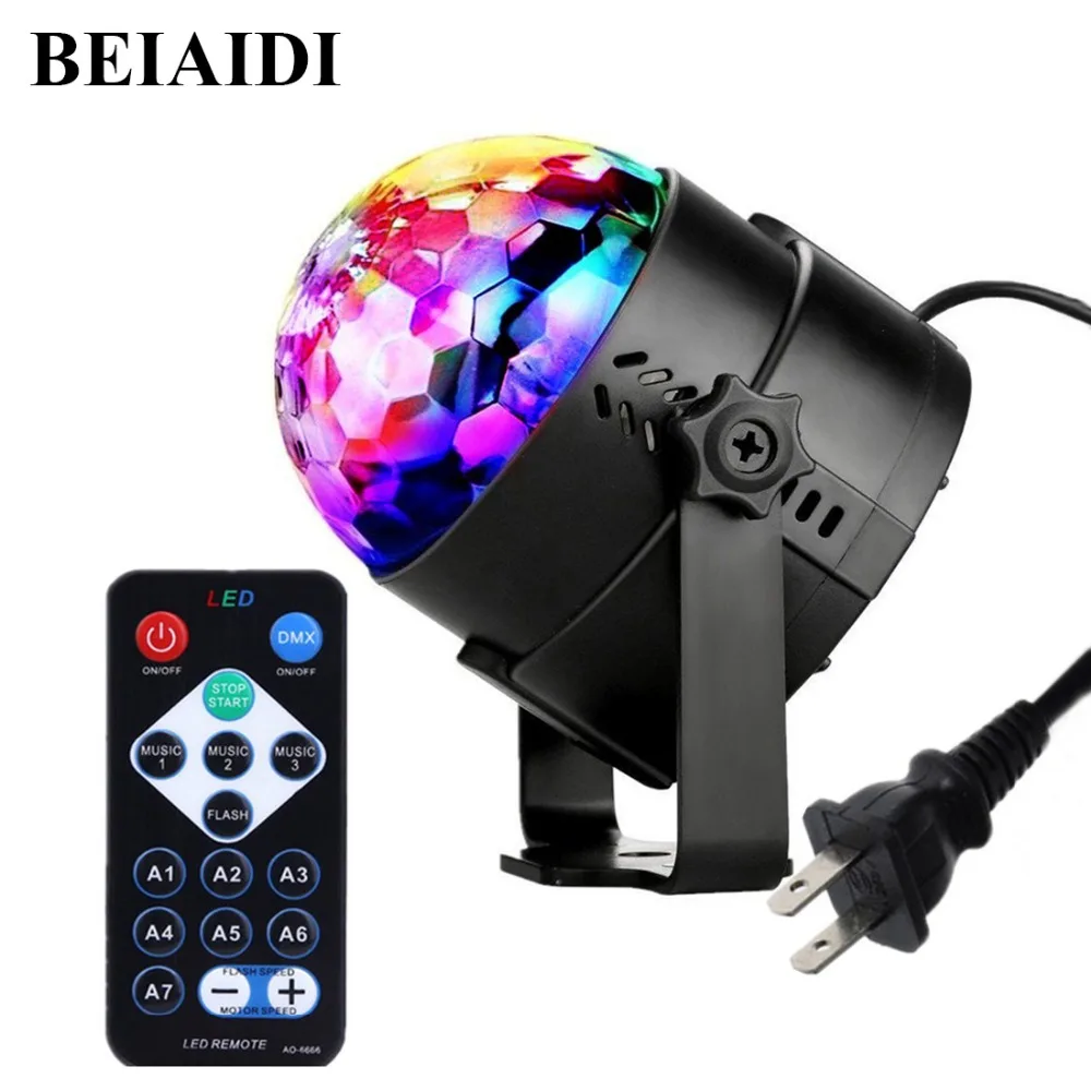 Волшебный RGB Шар BEIAIDI с голосовым управлением светодиодные сценические лампы