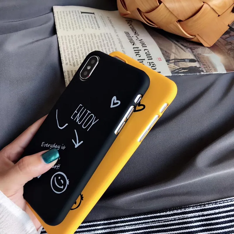 Забавный желтый жесткий чехол для телефона из поликарбоната iPhone 11 pro X XS MAX XR 6 6s 7 8