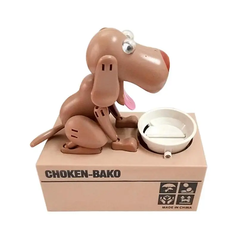 Cartoon Robotic Dog Money Bank Automatic Stole Coin Piggy Bank Banco Money Box Money Saving Banks Kids Gift Christmas