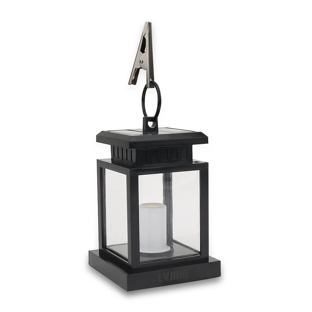 Светодиодный уличный фонарь на солнечной батарее 6 шт./Лот лампа в виде свечи для