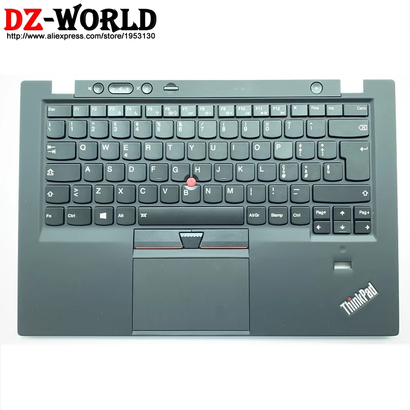 

Корпус Palmrest с итальянской клавиатурой с тачпадом с подсветкой для Thinkpad X1 Carbon 1st Teclado C Cover 04Y0803