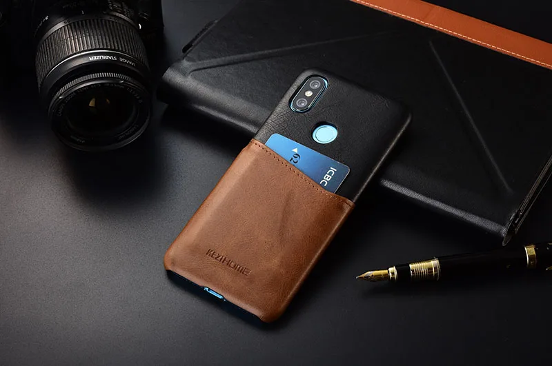 Чехол для Xiaomi Redmi Note 5 KEZiHOME, два цвета, натуральная кожа, жесткая задняя крышка для Redmi note5 Pro с карманом для карт
