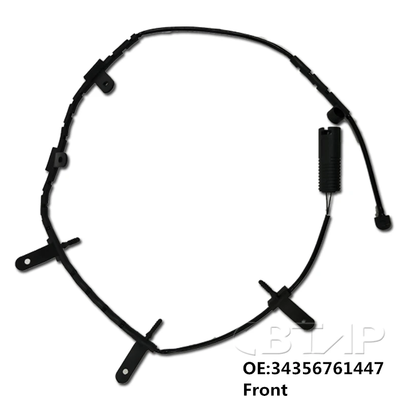 BTAP New 2 Pcs Rear+Front Brake Pads Sensor For Mini Cooper R50 R52 R53 L4 1.6L 2003-2008 34356761448 34356761447