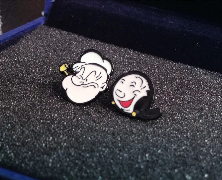 Американские Мультяшные персонажи popeye серьги для подруг милые серьги в Южной Корее женская модель