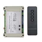 Беспроводной пульт дистанционного управления RF с широким диапазоном напряжения 12 В, 24 В, 36 В, 48 В, 4 канала, 30 а, с кодом обучения, мгновенный переключатель с фиксацией