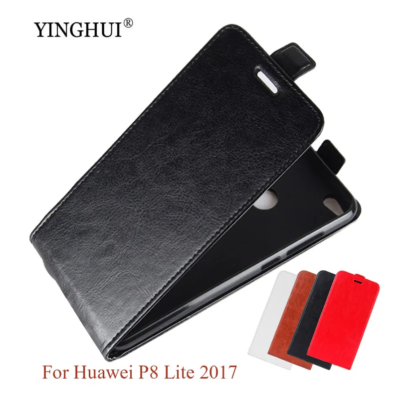 

Для Huawei P8 Lite 2017 роскошный Вертикальный флип-чехол Coque Funda телефон из искусственной кожи для Huawei Honor 8 Lite чехол для телефона